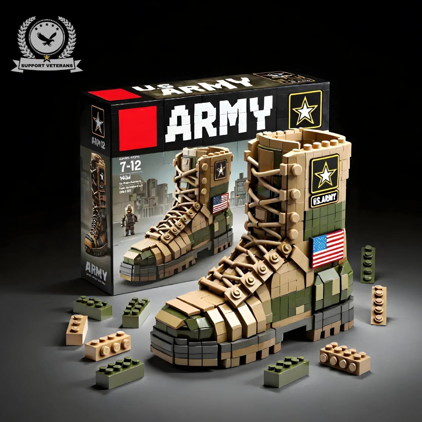 🔥𝐂𝐲𝐛𝐞𝐫 𝐌𝐨𝐧𝐝𝐚𝐲 𝐒𝐚𝐥𝐞🔥U.S. Military 250th Anniversary Tribute Building Block Set - 𝟏𝟎𝟎% 𝑴𝒂𝒅𝒆 𝒊𝒏 𝒕𝒉𝒆 𝑼𝑺𝑨
