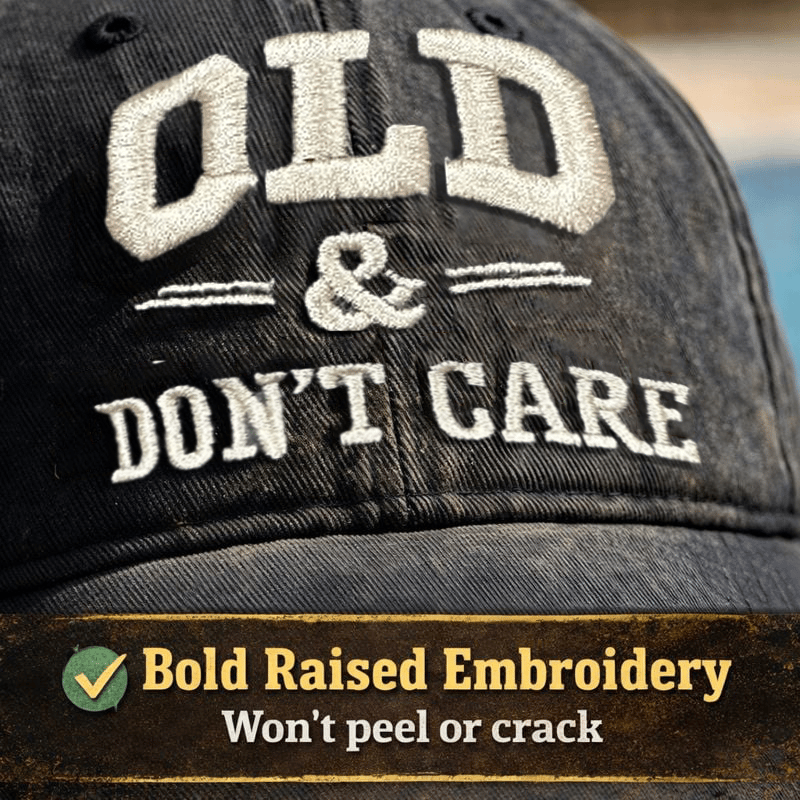 š§¢ 2026 New Year Hot Sale | Vintage Distressed āOLD & DONāT CAREā Cap