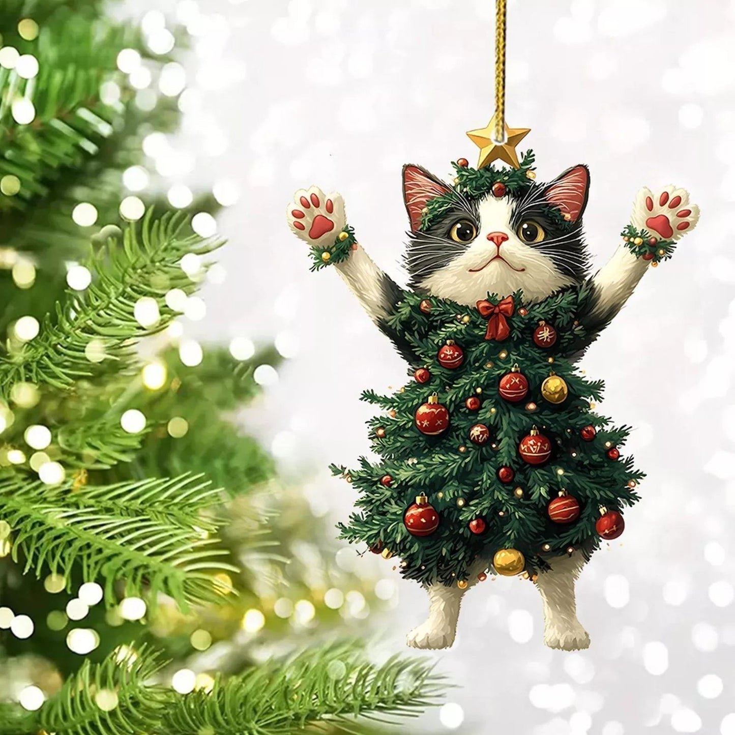 🐱Fun Black and White Cat Decoration