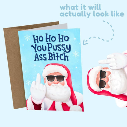 🎄🎅Greetings Funny Inappropriate Christmas Card 9-Piece Set