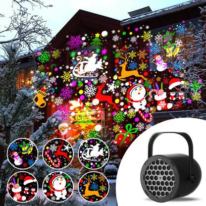 🔥Last Day 50% OFF - Magical Christmas LED Projector Light | 16 Festive Patterns | Indoor & Outdoor Holiday Decor