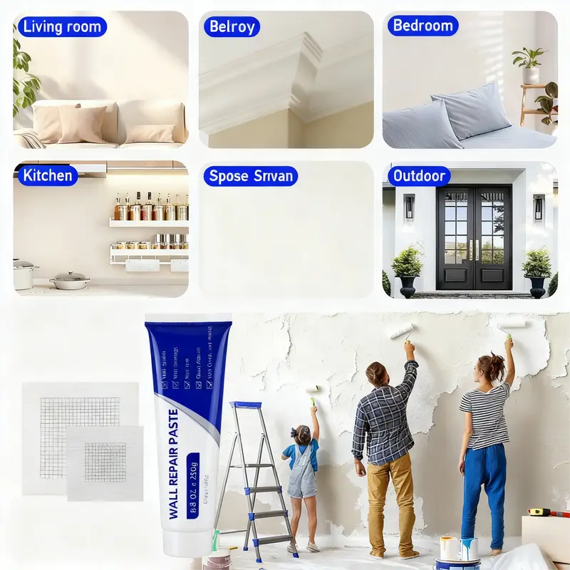 🔥Limited-time 50% off! 250g wall repair agent, multi-functional quick-drying waterproof wall repair paste