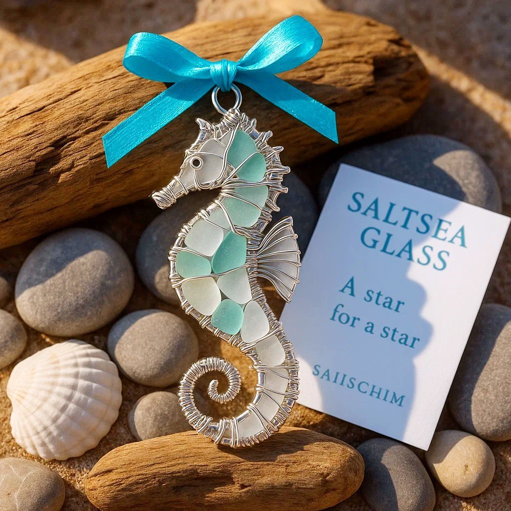 🔥Last Day 49% OFF🌊 Handmade Sea Glass Ocean Ornament