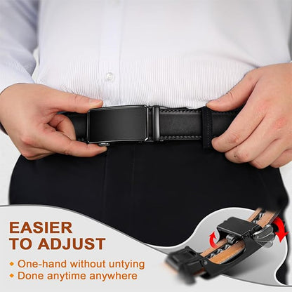 🎁 Men's Leather Ratchet Quick Release Belt ✨