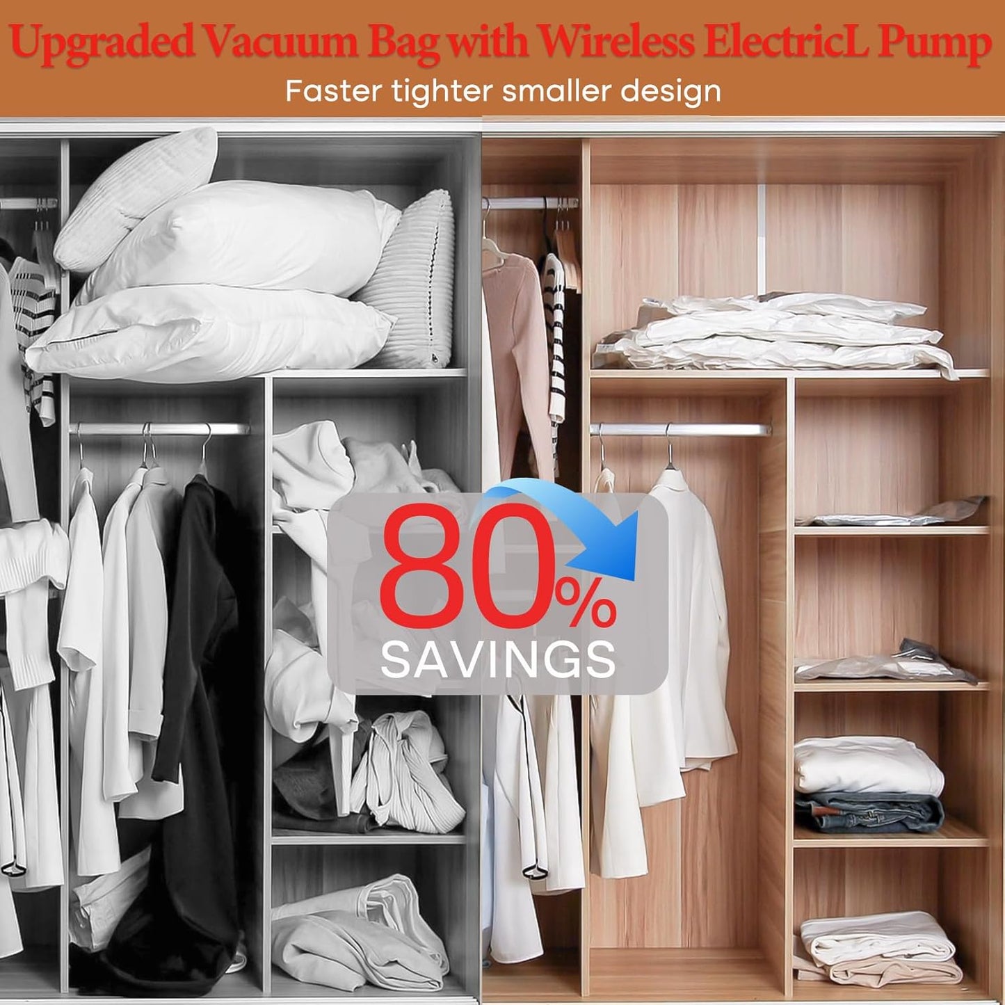 📢Last Day 49% OFF🔥[2025 Upgraded]  X7 Cordless Travel Vacuum Bag Set