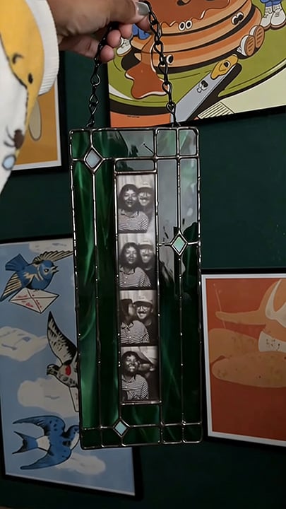 🔥LAST DAY 50% OFF -✨Handmade Stained Glass Photobooth Frame