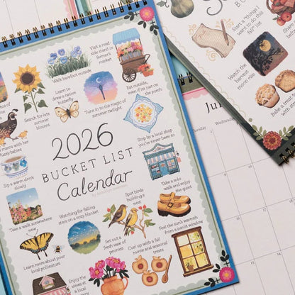 📅✨2026 Bucket List Calendar 🍂🌸
