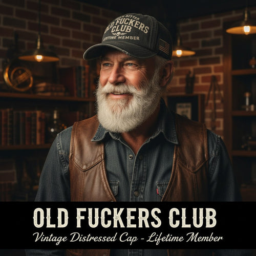 🎄🔥Hot Sale 49% off-  Vintage Distressed "Old Club" Lifetime Member Cap