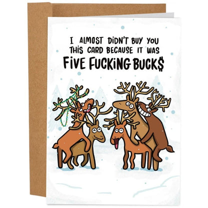 🎄🎅Greetings Funny Inappropriate Christmas Card 9-Piece Set