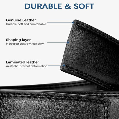 🎁 Men's Leather Ratchet Quick Release Belt ✨