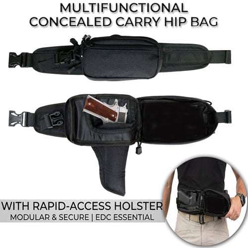 🔥Last Day 50% OFF - Multifunctional Concealed Carry Hip Bag with Rapid-Access Holster