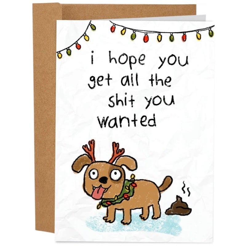 🎄🎅Greetings Funny Inappropriate Christmas Card 9-Piece Set