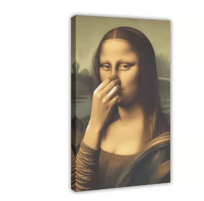🎁 Early Christmas Sale 49%🎨🧻Funny Mona Li*a Bathroom Art - Add Some Holiday Laughs! 😂