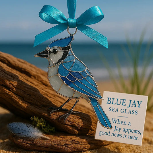 🔥LAST DAY 60% OFF🔥 Handmade Sea Glass Bird Ornament