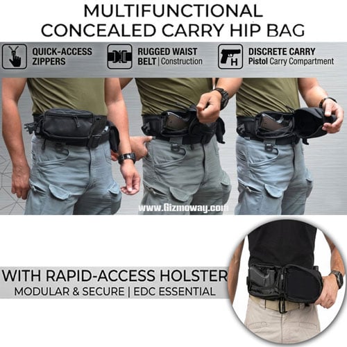 🔥Last Day 50% OFF - Multifunctional Concealed Carry Hip Bag with Rapid-Access Holster