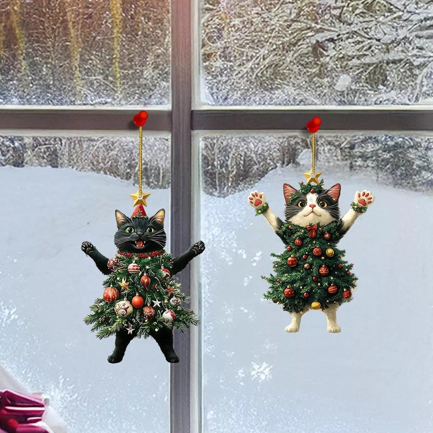 🐱Fun Black and White Cat Decoration