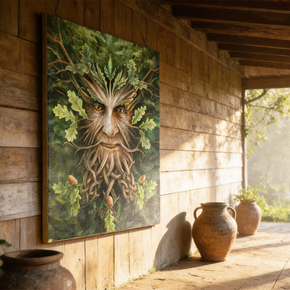 🌿The Green Man Forest Spirit Banner