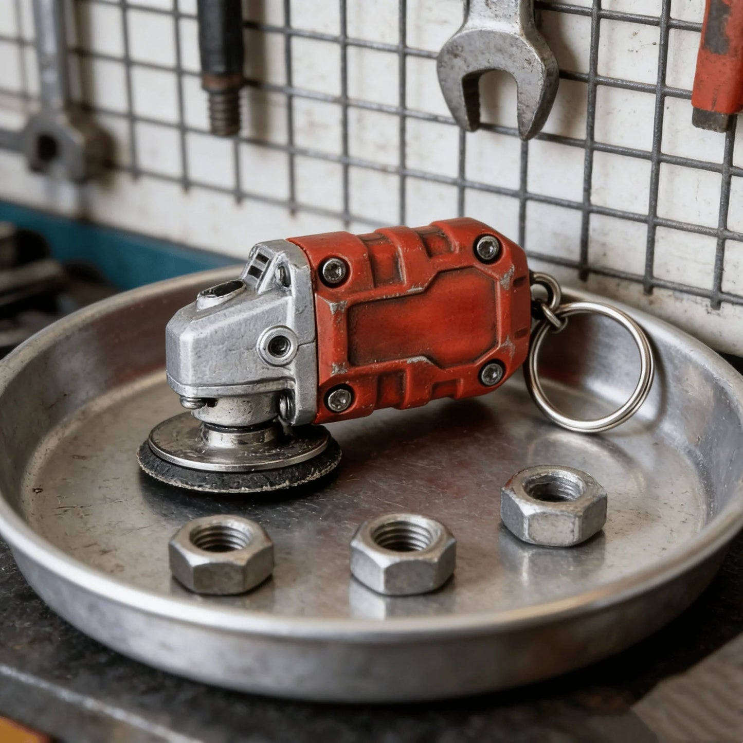 🔥𝑳𝑨𝑺𝑻 𝑫𝑨𝒀 𝟒𝟗% 𝑶𝑭𝑭 - 🛠️ 2-in-1 Mini Grinder Keychain | Portable Makita-Inspired Tool & Key Ring