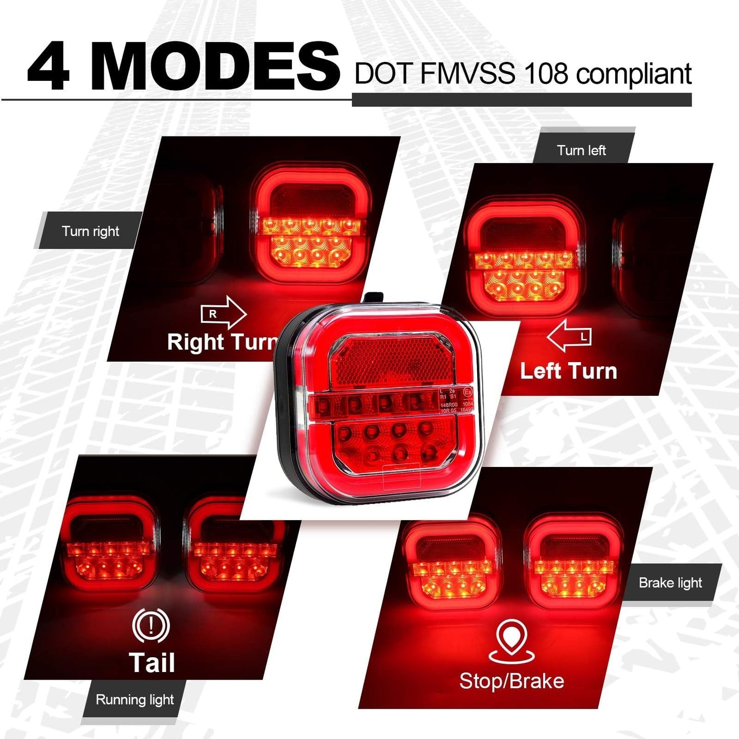 🏆Authorized Exclusive🔥Magnetic LED Wireless Trailer Lights, IP67 Rechargeable