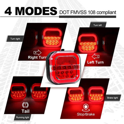 🏆Authorized Exclusive🔥Magnetic LED Wireless Trailer Lights, IP67 Rechargeable
