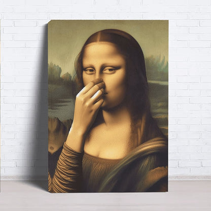 🎁 Early Christmas Sale 49%🎨🧻Funny Mona Li*a Bathroom Art - Add Some Holiday Laughs! 😂