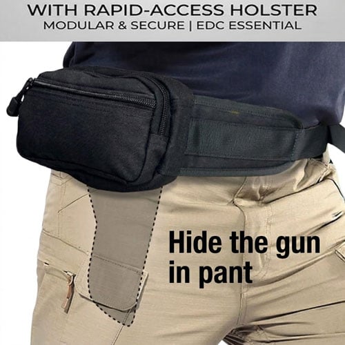 🔥Last Day 50% OFF - Multifunctional Concealed Carry Hip Bag with Rapid-Access Holster