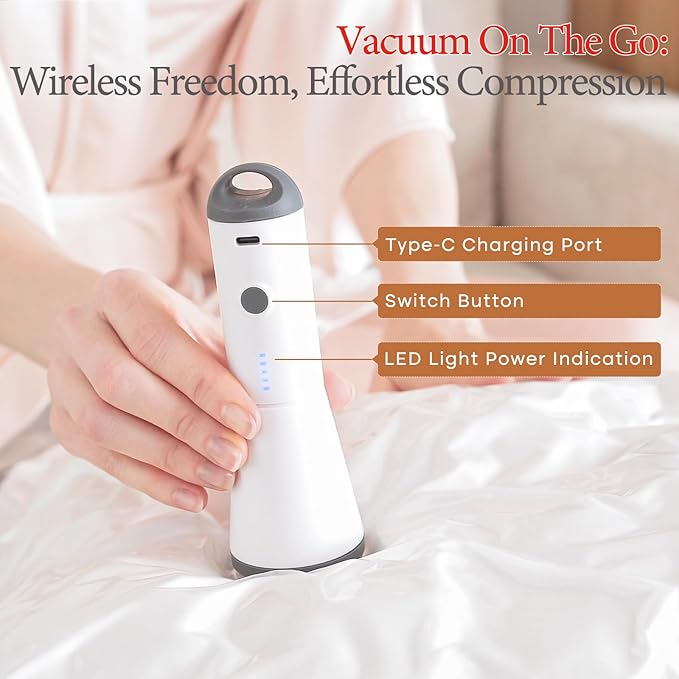 📢Last Day 49% OFF🔥[2025 Upgraded]  X7 Cordless Travel Vacuum Bag Set