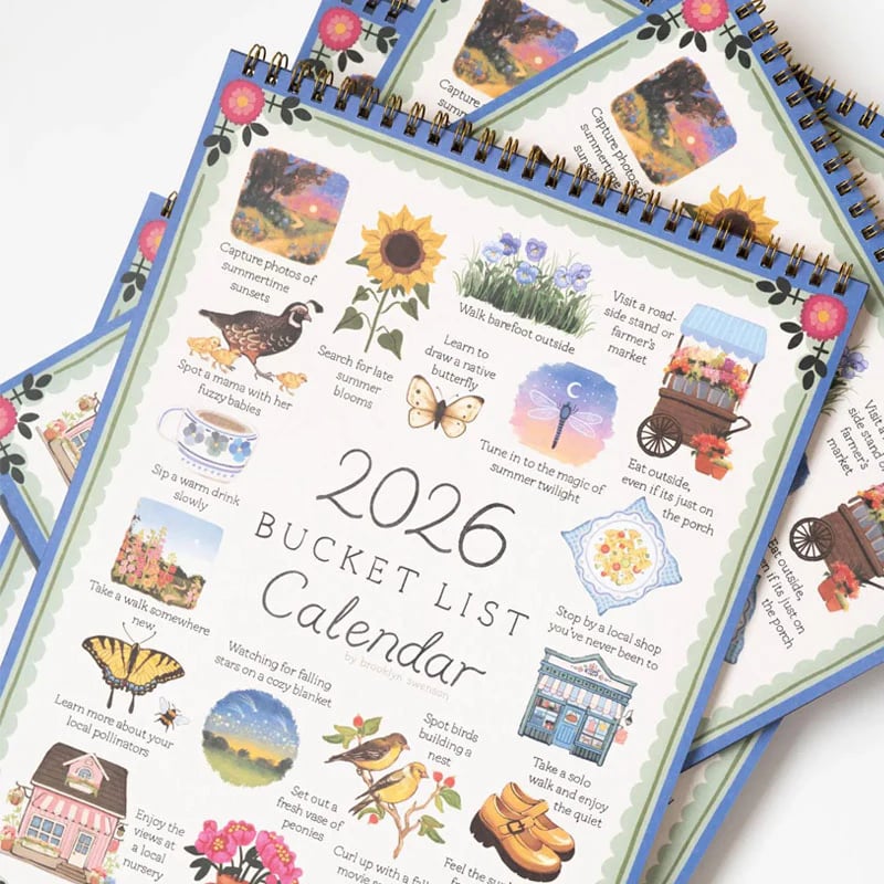 📅✨2026 Bucket List Calendar 🍂🌸