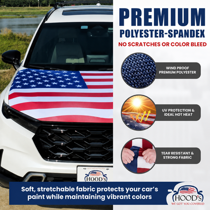 🎉4th Of July Flash Sale 65K+🔥American Car Hood Flag🦅【Buy 2 Free Shipping】