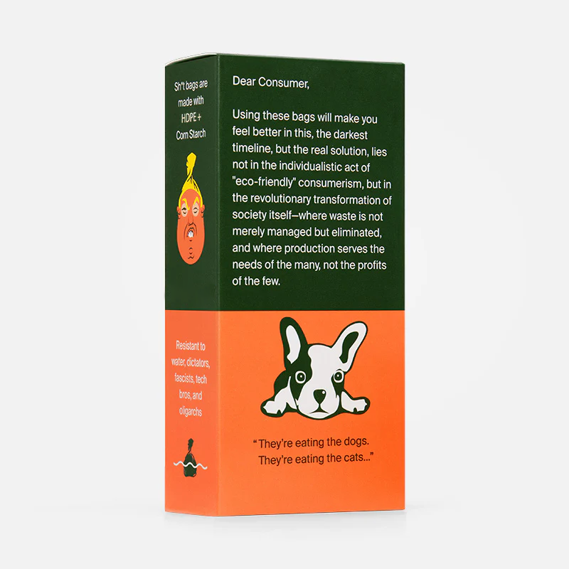 💩SH*T Bag(60 Count) — “𝙏𝙝𝙚 𝙈𝙤𝙨𝙩 𝙋𝙧𝙚𝙨𝙞𝙙𝙚𝙣𝙩𝙞𝙖𝙡 𝙋𝙤𝙤𝙥 𝘽𝙖𝙜 𝙀𝙫𝙚𝙧!”