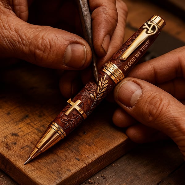 ✝️ "𝐆𝐨𝐝'𝐬 𝐁𝐥𝐞𝐬𝐬𝐢𝐧𝐠" Bible Commemorative Pen🖋️