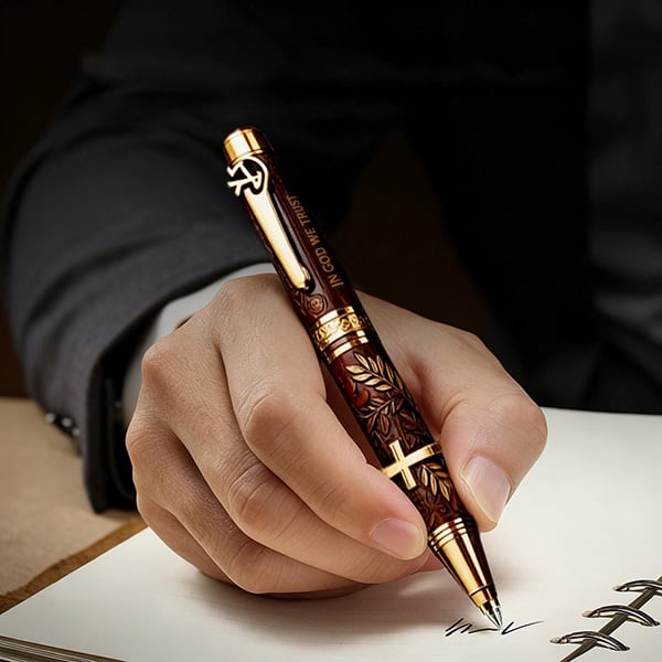 ✝️ "𝐆𝐨𝐝'𝐬 𝐁𝐥𝐞𝐬𝐬𝐢𝐧𝐠" Bible Commemorative Pen🖋️