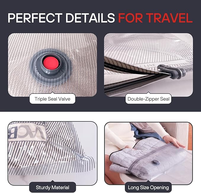 📢Last Day 49% OFF🔥[2025 Upgraded]  X7 Cordless Travel Vacuum Bag Set