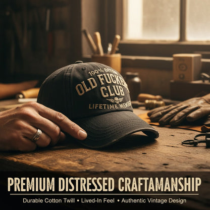 🎄🔥Hot Sale 49% off-  Vintage Distressed "Old Club" Lifetime Member Cap