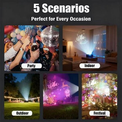 🔥Last Day 50% OFF - Magical Christmas LED Projector Light | 16 Festive Patterns | Indoor & Outdoor Holiday Decor