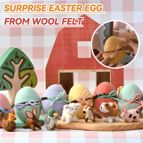 🐣2026 New Easter Arrivals - Surprise Easter Egg From Wool Felt