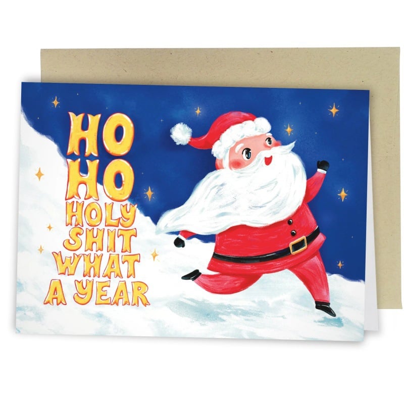 🎄🎅Greetings Funny Inappropriate Christmas Card 9-Piece Set