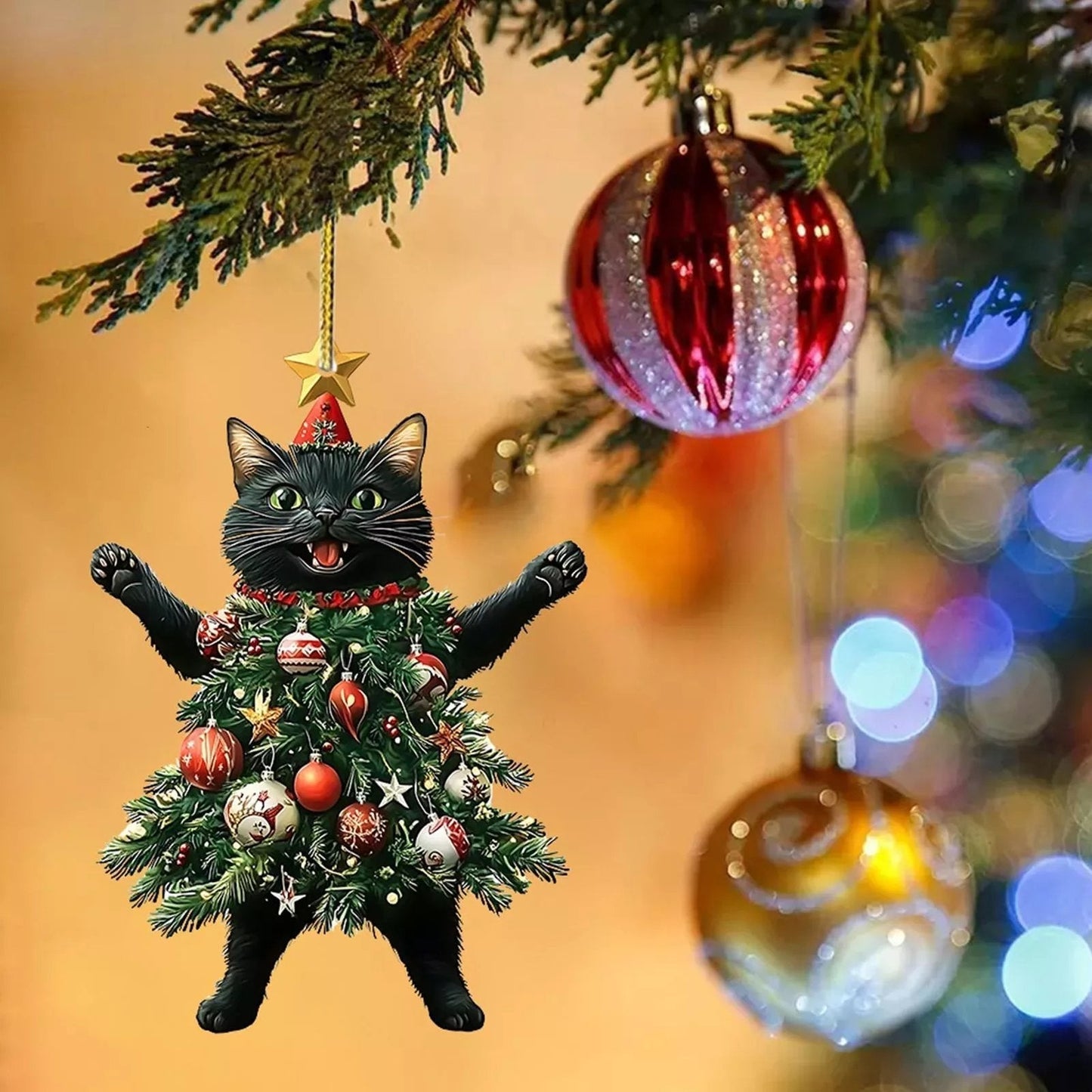 🐱Fun Black and White Cat Decoration