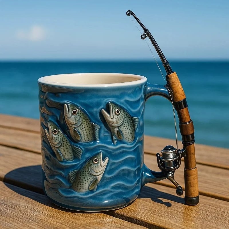 🎣 The Angler's Dream Ceramic Mug ☕️