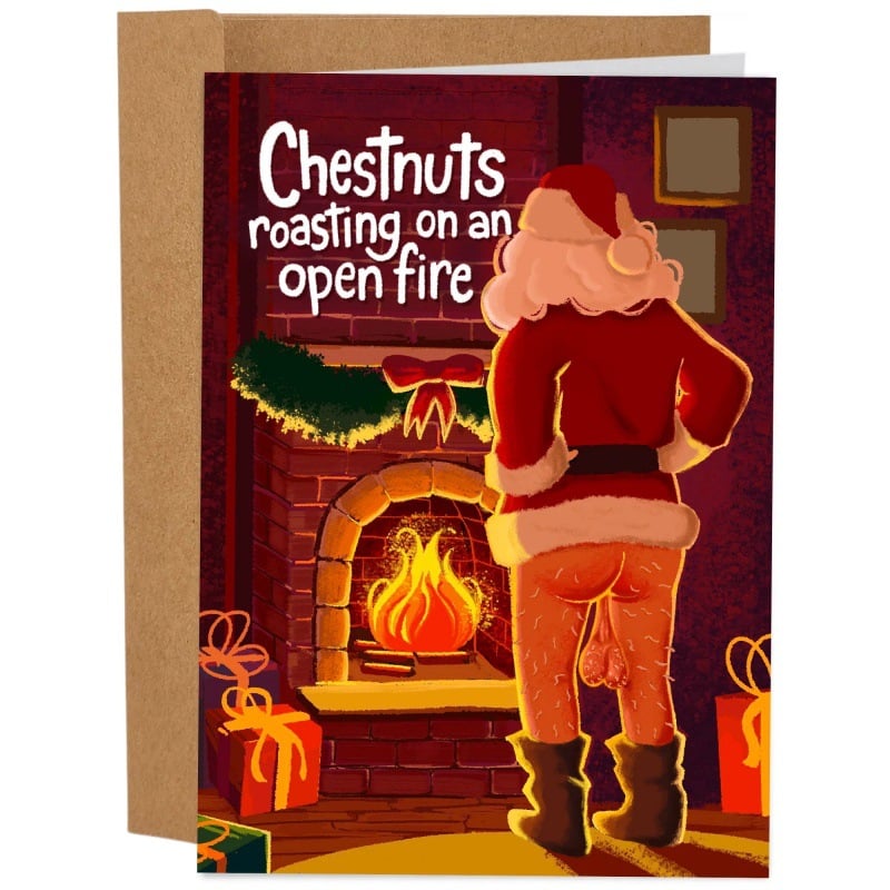 🎄🎅Greetings Funny Inappropriate Christmas Card 9-Piece Set