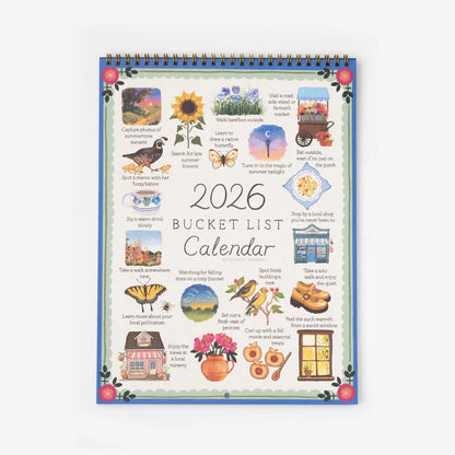 📅✨2026 Bucket List Calendar 🍂🌸