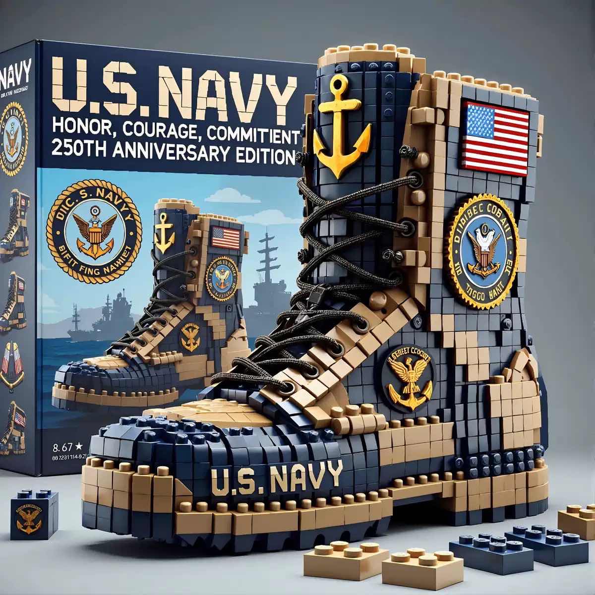 🔥𝐂𝐲𝐛𝐞𝐫 𝐌𝐨𝐧𝐝𝐚𝐲 𝐒𝐚𝐥𝐞🔥U.S. Military 250th Anniversary Tribute Building Block Set -  𝟏𝟎𝟎% 𝑴𝒂𝒅𝒆 𝒊𝒏 𝒕𝒉𝒆 𝑼𝑺𝑨