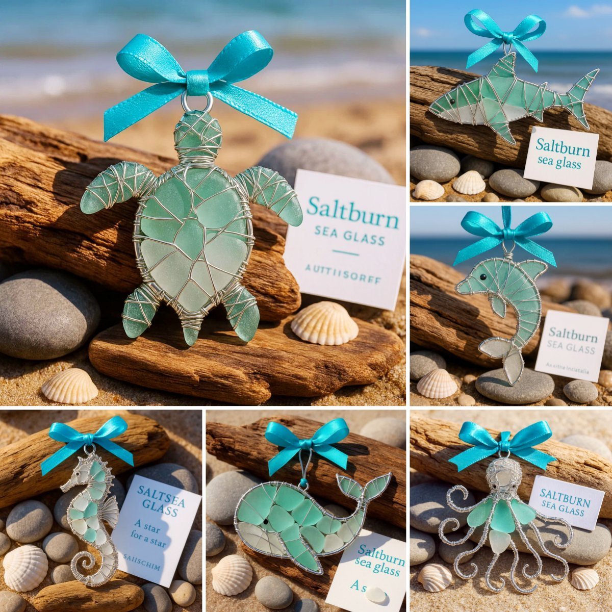 🔥Last Day 49% OFF🌊 Handmade Sea Glass Ocean Ornament