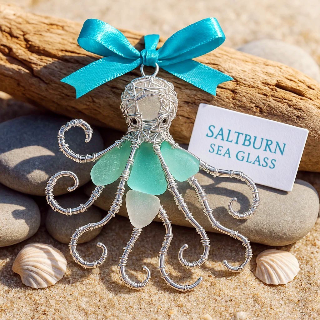 🔥Last Day 49% OFF🌊 Handmade Sea Glass Ocean Ornament
