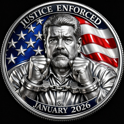 🏆Flash Sale 60% OFF -“Justice Enforced – Order From Chaos” Commemorative Coin 🇺🇸🦅
